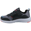 Black-Red - Pack Shot - Skechers Boys Dynamic Tread Top Speed Leather Trainers