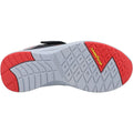 Black-Red - Close up - Skechers Boys Dynamic Tread Top Speed Leather Trainers