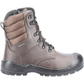 Brown - Back - Amblers Unisex Adult 240 Leather Safety Boots