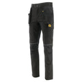 Black - Front - Caterpillar Mens Stretch Cut Pocket Slim Work Trousers