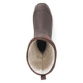 Brown - Pack Shot - Muck Boots Womens-Ladies Fleece Wellington Boots