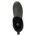 Black - Pack Shot - Muck Boots Womens-Ladies Originals Duck Lace Leather Wellington Boots