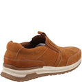 Tan - Side - Hush Puppies Mens Cole Leather Casual Shoes