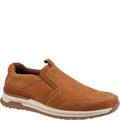 Tan - Front - Hush Puppies Mens Cole Leather Casual Shoes