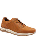 Tan-Beige - Front - Hush Puppies Mens Joseph Nubuck Trainers