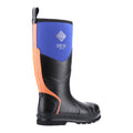 Black-Blue-Orange - Side - Muck Boots Unisex Adult Chore Max S5 Wellington Boots