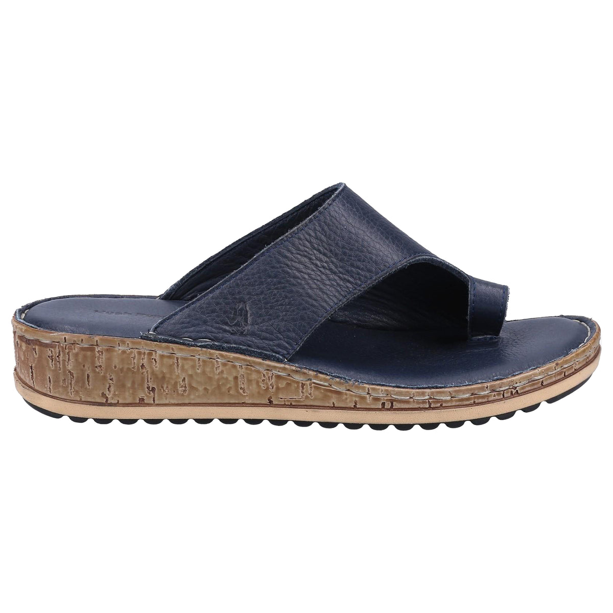 Navy - Back - Hush Puppies Womens-Ladies Elissa Suede Sandals