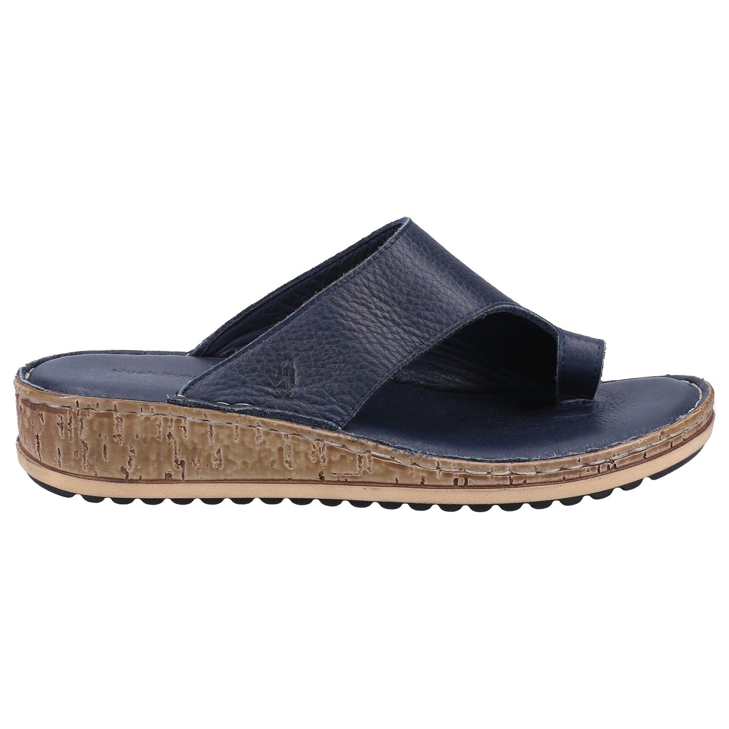 Navy - Back - Hush Puppies Womens-Ladies Elissa Suede Sandals