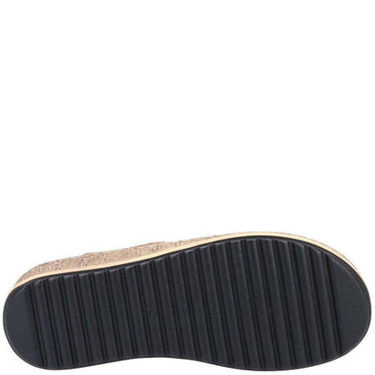 Tan-Cream - Lifestyle - Hush Puppies Womens-Ladies Elissa Suede Sandals
