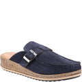 Navy - Front - Hush Puppies Womens-Ladies Sorcha Leather Sandals