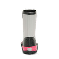 Grey-Pink - Side - Muck Boots Childrens-Kids Forager Wellington Boots
