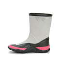 Grey-Pink - Lifestyle - Muck Boots Childrens-Kids Forager Wellington Boots