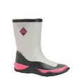 Grey-Pink - Front - Muck Boots Childrens-Kids Forager Wellington Boots