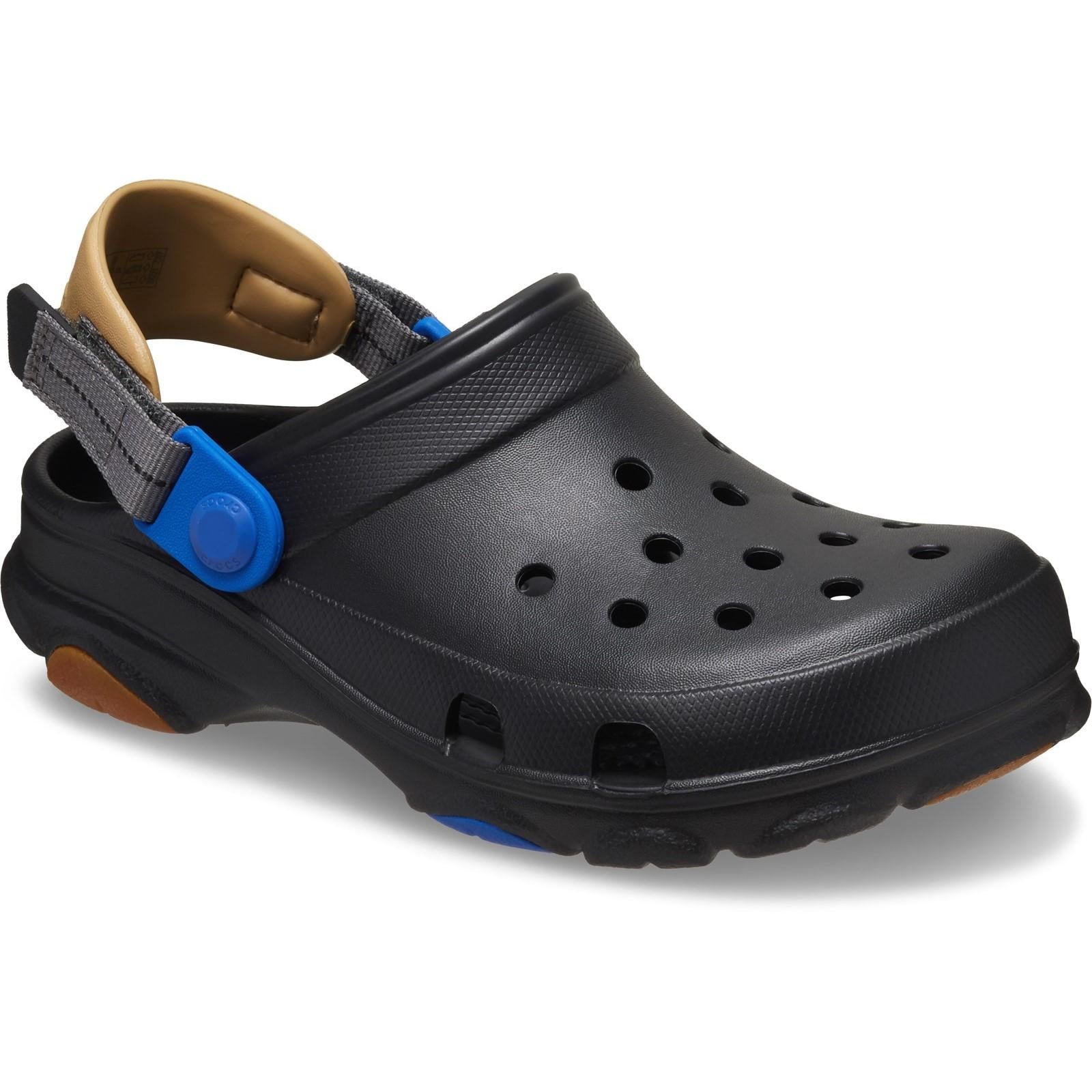 Black-Gum - Front - Crocs Childrens-Kids Classic All-Terrain Clogs