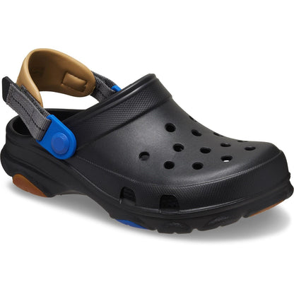 Black-Gum - Front - Crocs Childrens-Kids Classic All-Terrain Clogs