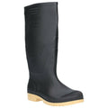 Black - Side - Dikamar Administrator Wellington - Mens Boots - Plain Rubber Wellingtons