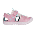 Pink-Aqua Blue - Back - Geox Girls Vaniett Sandals
