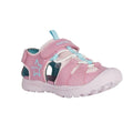 Pink-Aqua Blue - Front - Geox Girls Vaniett Sandals