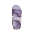 Lilac-Light Violet - Side - Geox Girls Vaniett Leather Sandals