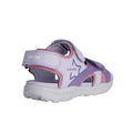 Lilac-Light Violet - Pack Shot - Geox Girls Vaniett Leather Sandals