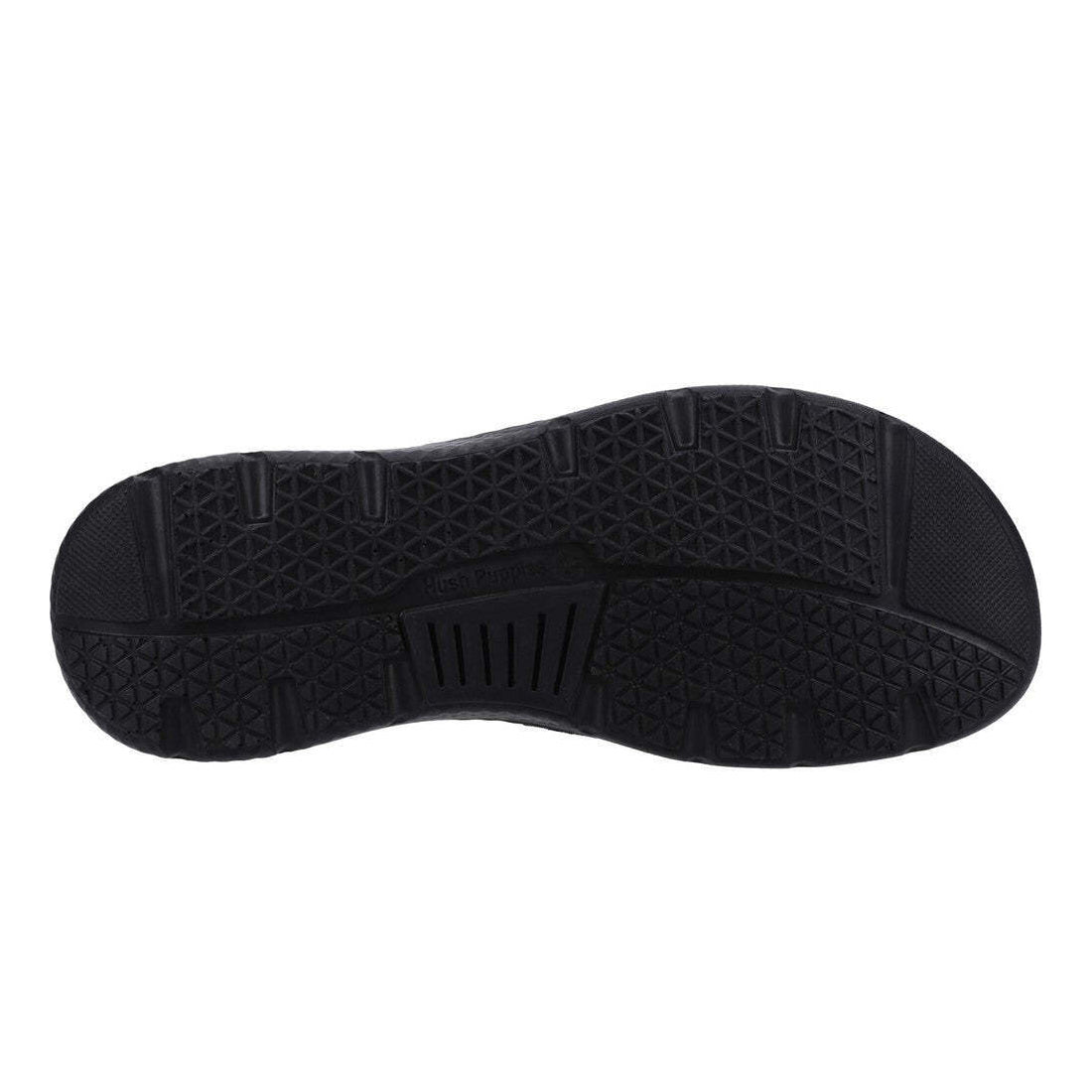 Black - Side - Hush Puppies Mens Carson Leather Mules