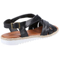 Black - Lifestyle - Hush Puppies Womens-Ladies Collins Leather Sandals