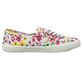 White-Multicoloured - Back - Rocket Dog Womens-Ladies Chow Chow Margate Floral Pumps