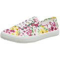 White-Multicoloured - Front - Rocket Dog Womens-Ladies Chow Chow Margate Floral Pumps