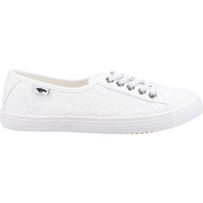 White - Back - Rocket Dog Womens-Ladies Chow Chow Elsie Eyelets Pumps
