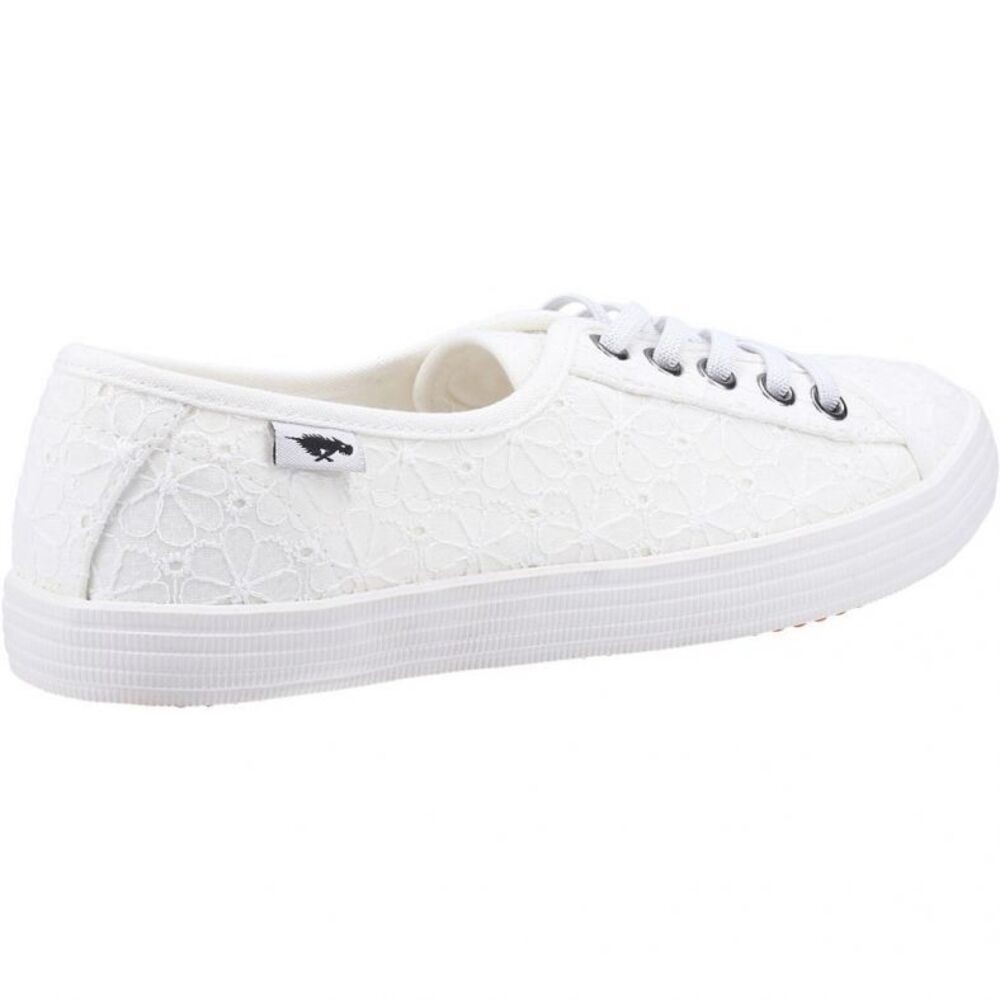 White - Side - Rocket Dog Womens-Ladies Chow Chow Elsie Eyelets Pumps