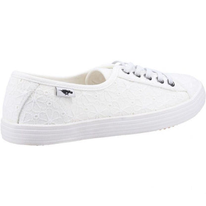 White - Side - Rocket Dog Womens-Ladies Chow Chow Elsie Eyelets Pumps