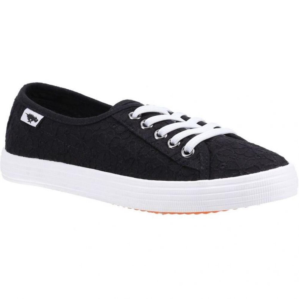 Black - Front - Rocket Dog Womens-Ladies Chow Chow Elsie Eyelets Pumps