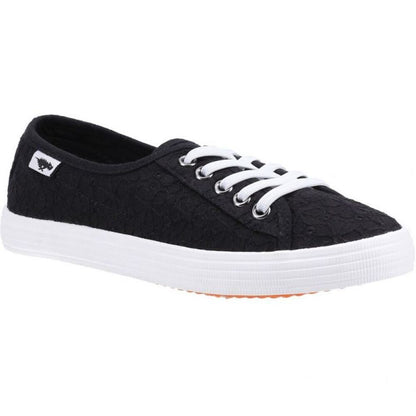 Black - Front - Rocket Dog Womens-Ladies Chow Chow Elsie Eyelets Pumps