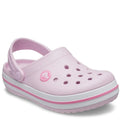 Ballerina Pink - Front - Crocs Childrens-Kids Crocband Clogs