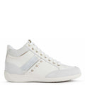 Off White - Back - Geox Womens-Ladies Myria Leather High Tops