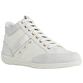 Off White - Front - Geox Womens-Ladies Myria Leather High Tops