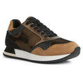 Bronze-Caramel Toffee - Front - Geox Womens-Ladies Doralea Leather Trainers