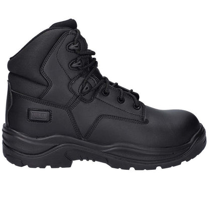 Black - Back - Magnum Unisex Adult Precision Sitemaster Vegan Uniform Safety Boots