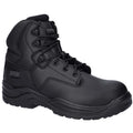 Black - Front - Magnum Unisex Adult Precision Sitemaster Vegan Uniform Safety Boots