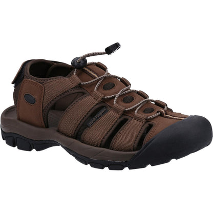 Brown - Front - Hush Puppies Mens Peru Sandals