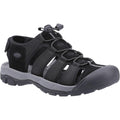 Black - Front - Hush Puppies Mens Peru Sandals