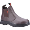 Brown - Front - Centek Unisex Adult FS319 S1 Leather Dealer Boots