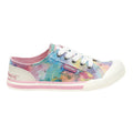 Pink-Multicoloured - Back - Rocket Dog Womens-Ladies Jazzin Candy Tie Dye Casual Shoes