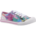 Pink-Multicoloured - Front - Rocket Dog Womens-Ladies Jazzin Candy Tie Dye Casual Shoes