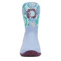 Blue - Pack Shot - Muck Boots Womens-Ladies Muckster II Floral Wellington Boots