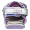 Silver-Lilac - Side - Geox Childrens-Kids Agasim Sandals