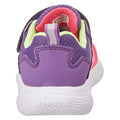 Violet-Fluorescent Green-Fuchsia - Side - Geox Childrens-Kids Sprintye Leather Trainers
