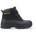 Black-Yellow - Back - Caterpillar Mens Typhoon SBH Leather Safety Boots