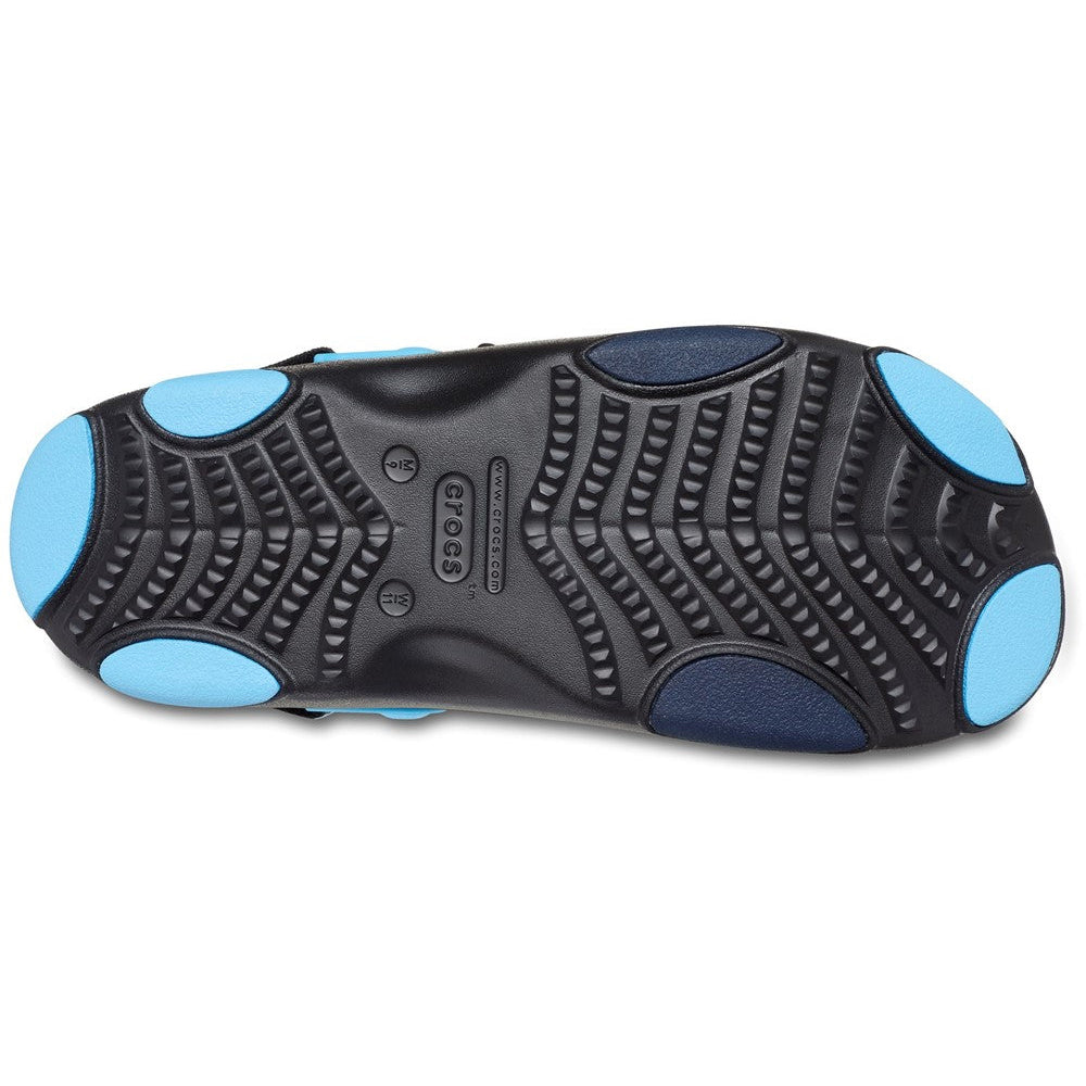 Black-Oxygen Blue - Lifestyle - Crocs Unisex Adult Classic All-Terrain Dual Straps Sandals