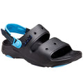 Black-Oxygen Blue - Front - Crocs Unisex Adult Classic All-Terrain Dual Straps Sandals